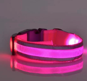 Pink LED Collar